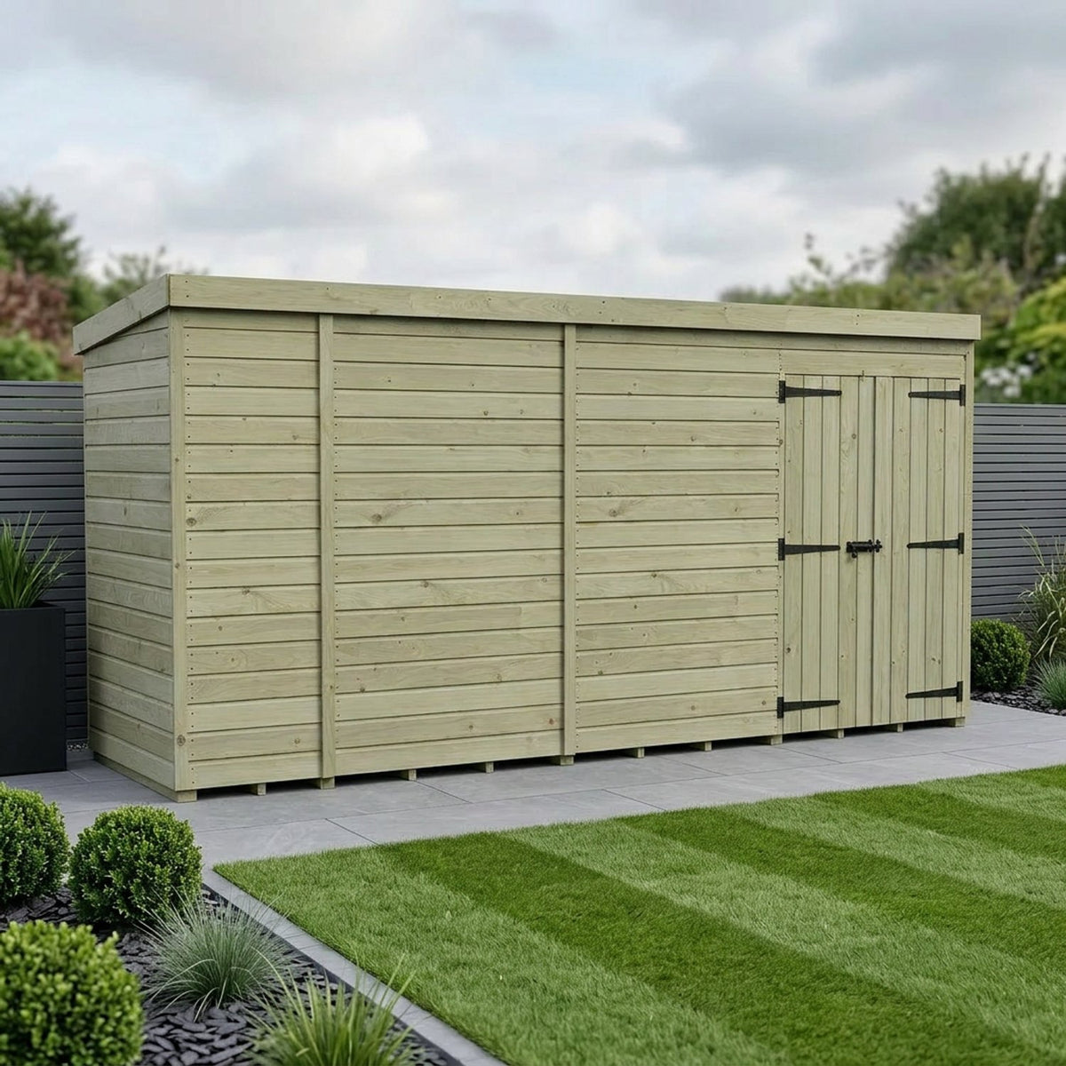 DIY Sheds – Pent Shed – Double Door – view 73