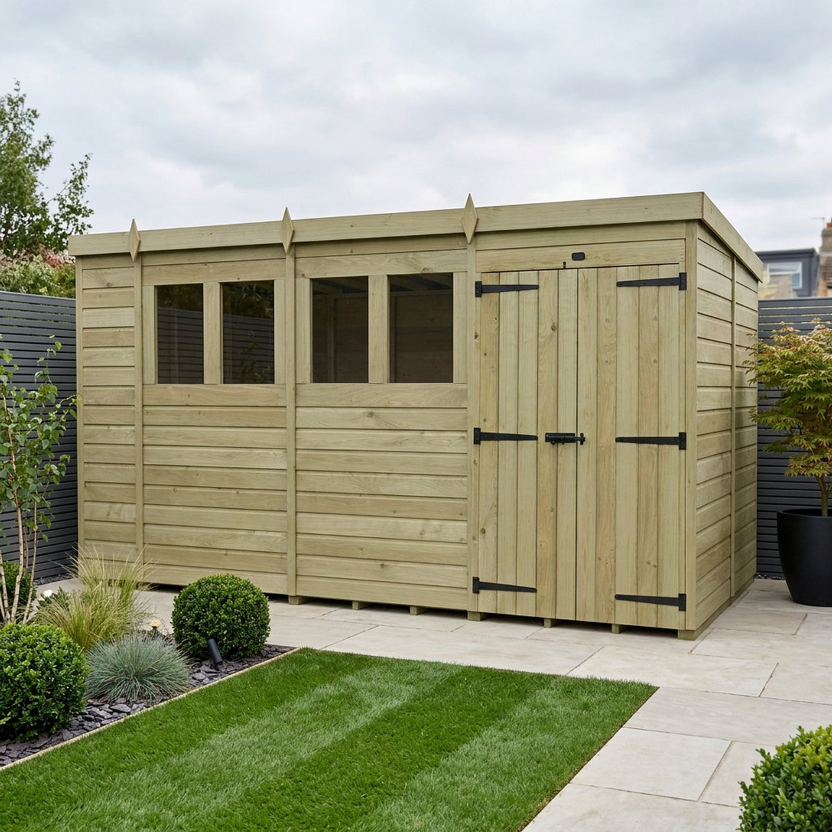 DIY Sheds – Pent Shed – Double Door – view 82