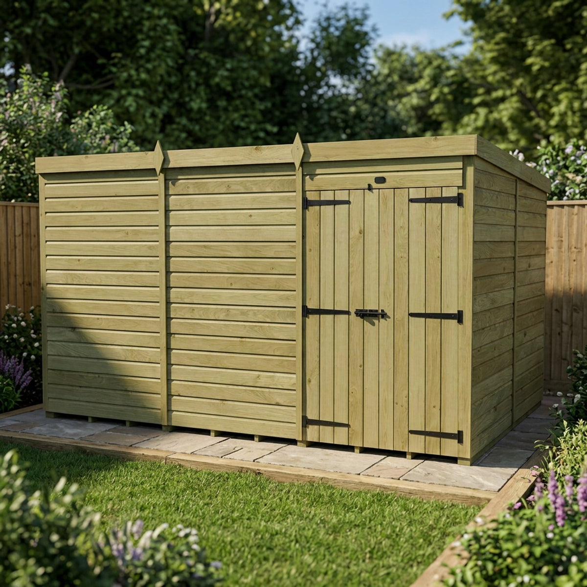 DIY Sheds – Pent Shed – Double Door