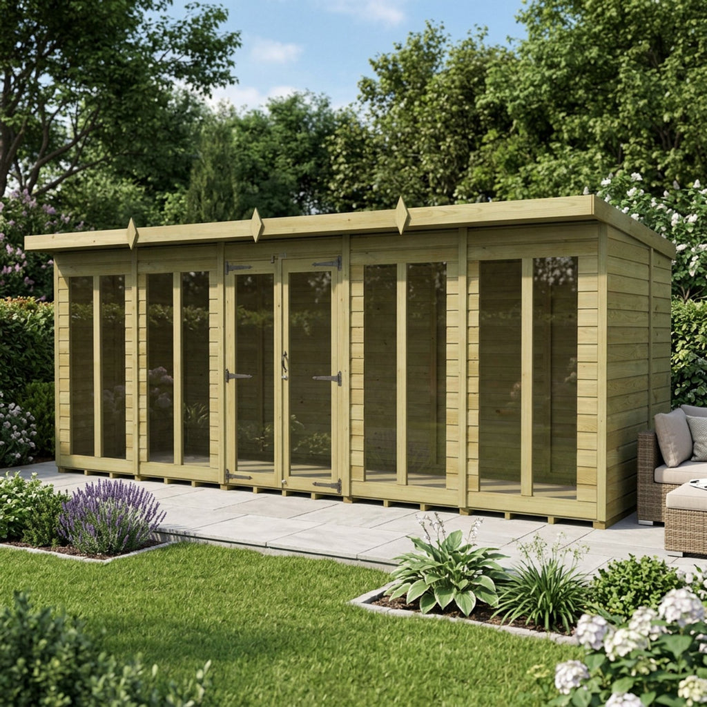 DIY Sheds – Pent Full Glass Summer House