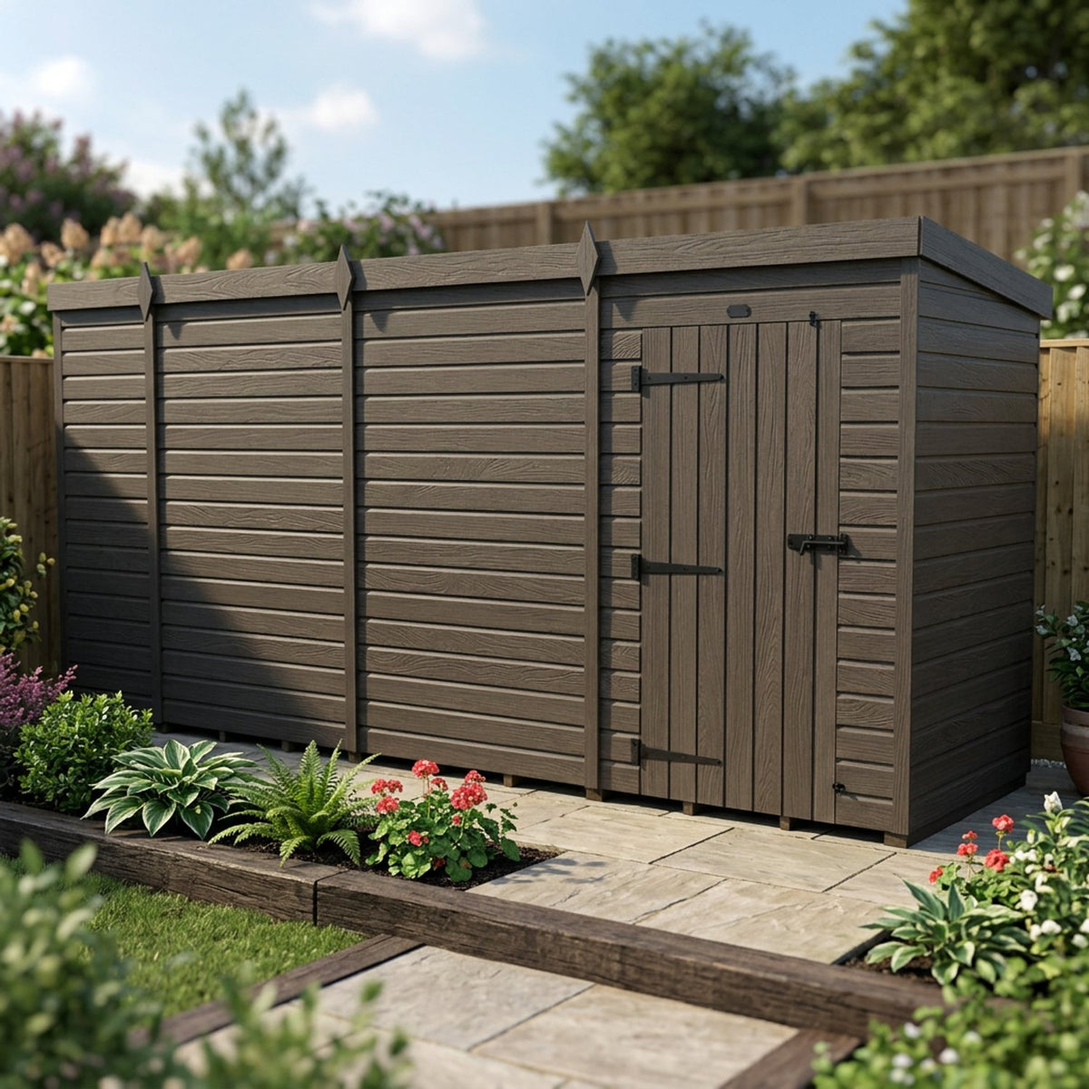 DIY Sheds – Composite Pent Shed – view 45