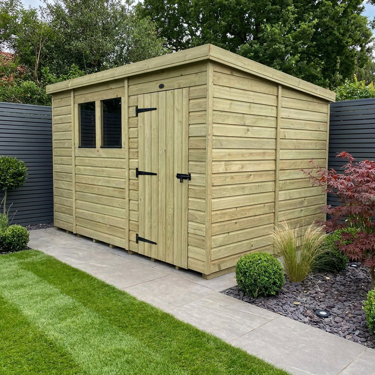 DIY Sheds – Pent Shed – Single Door – view 12