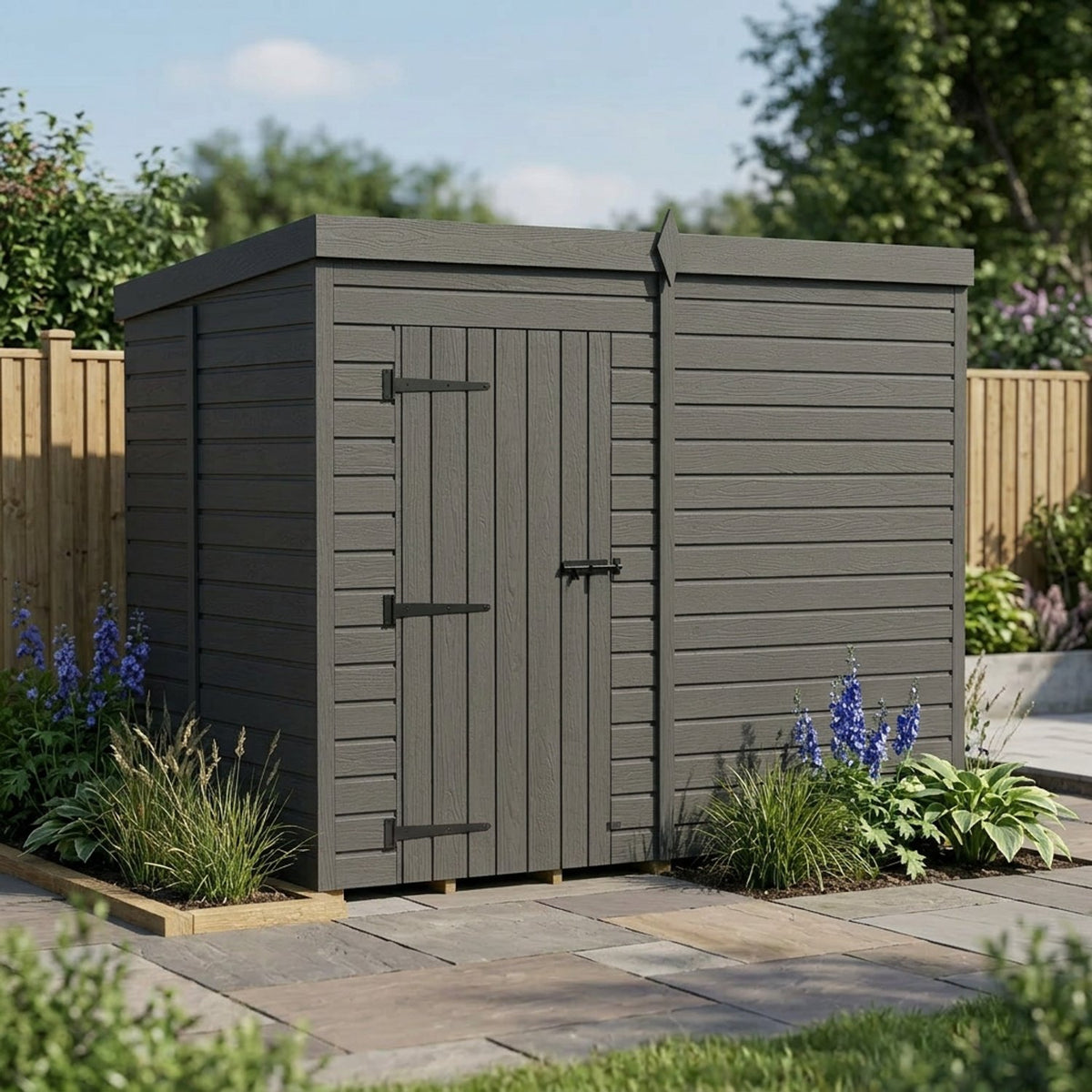 DIY Sheds – Composite Pent Shed – view 215