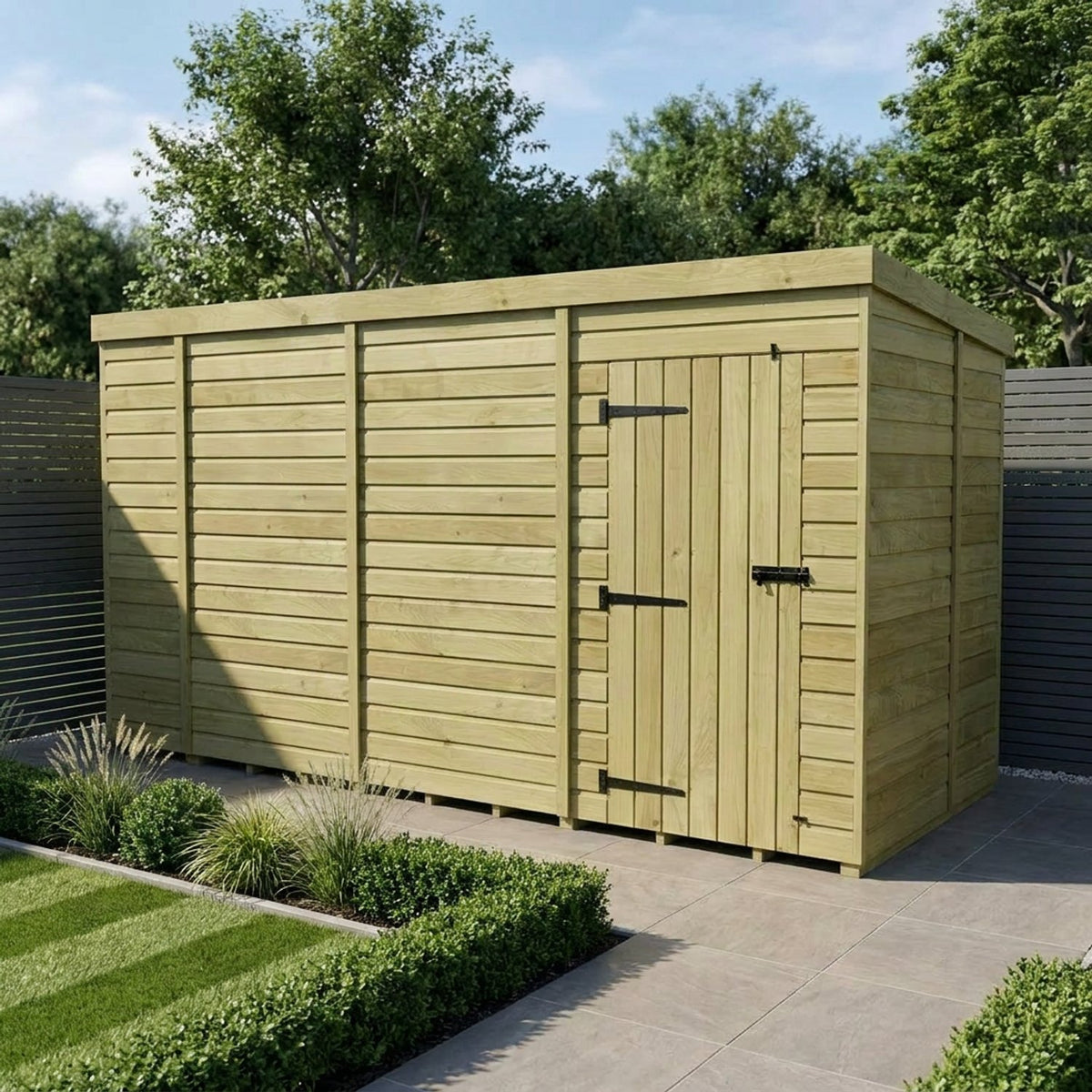 DIY Sheds – Pent Shed – Single Door – view 79