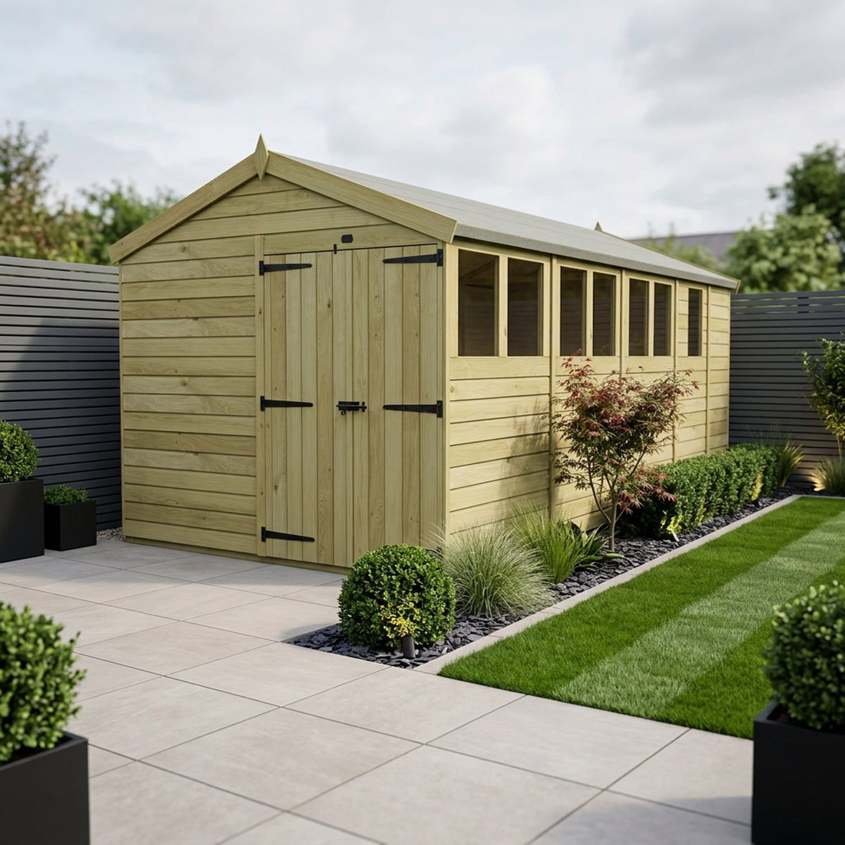 DIY Sheds – Apex Shed – Double Door – view 136