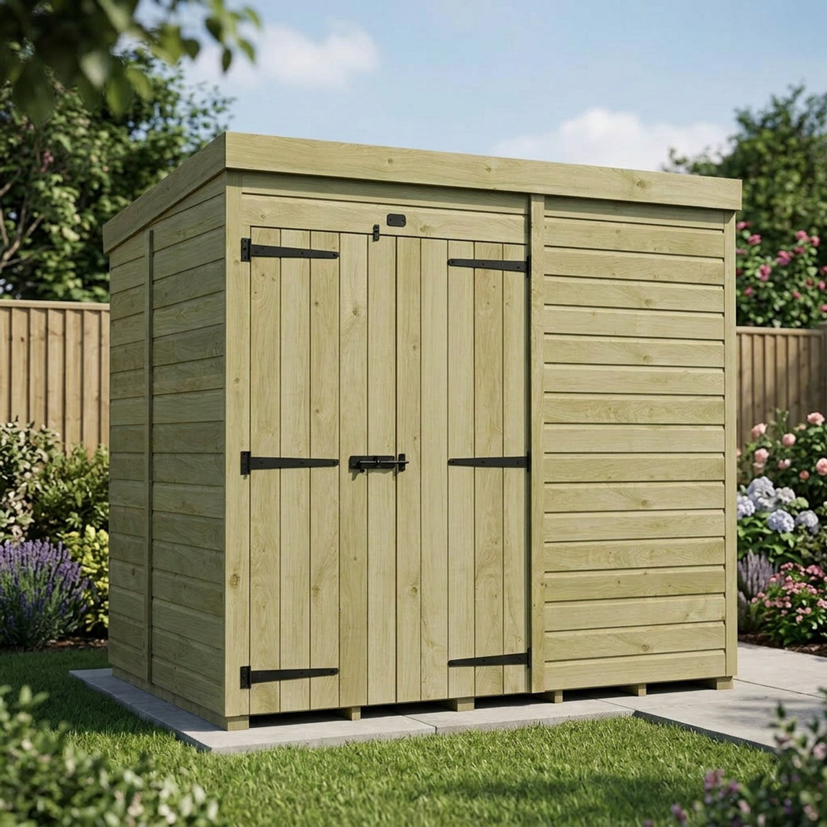 DIY Sheds – Pent Shed – Double Door