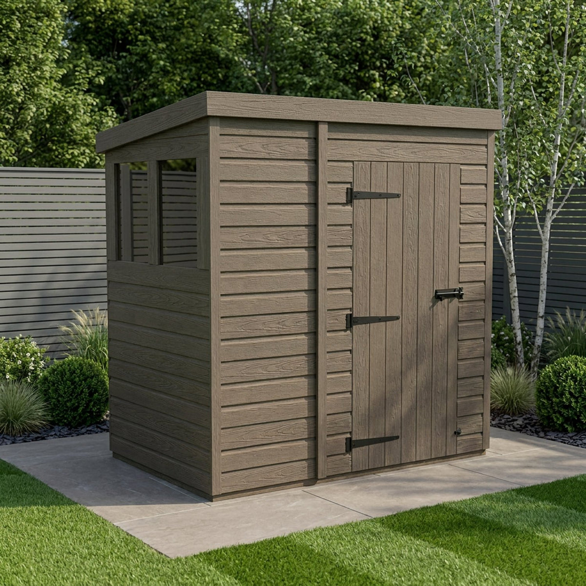 DIY Sheds – Composite Pent Shed – view 186