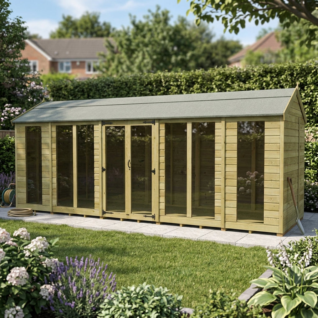 DIY Sheds – Apex Full Glass Summer House