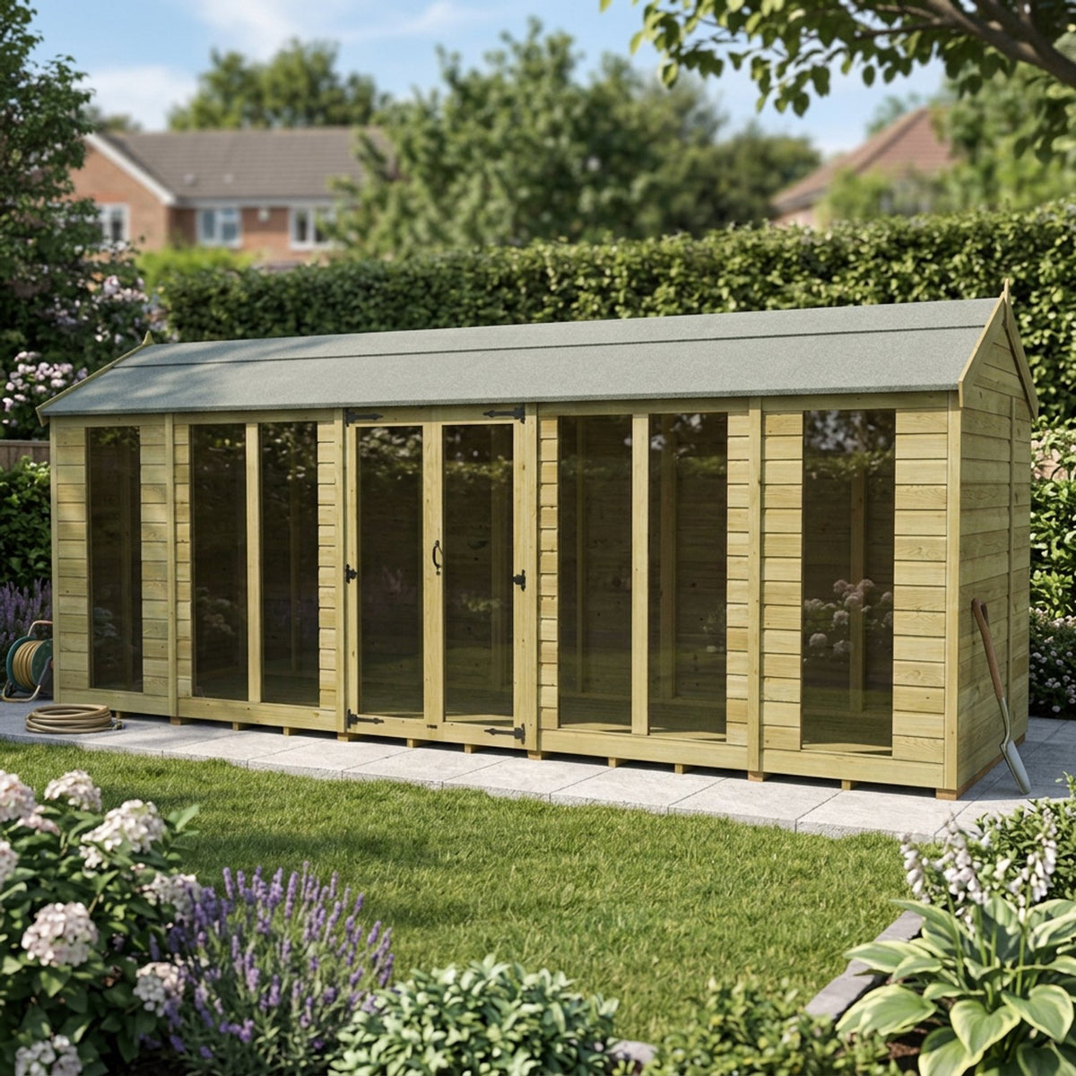 DIY Sheds – Apex Full Glass Summer House