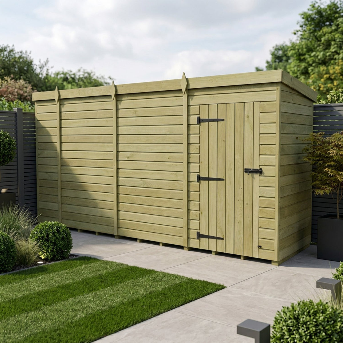 DIY Sheds – Pent Shed – Single Door – view 45