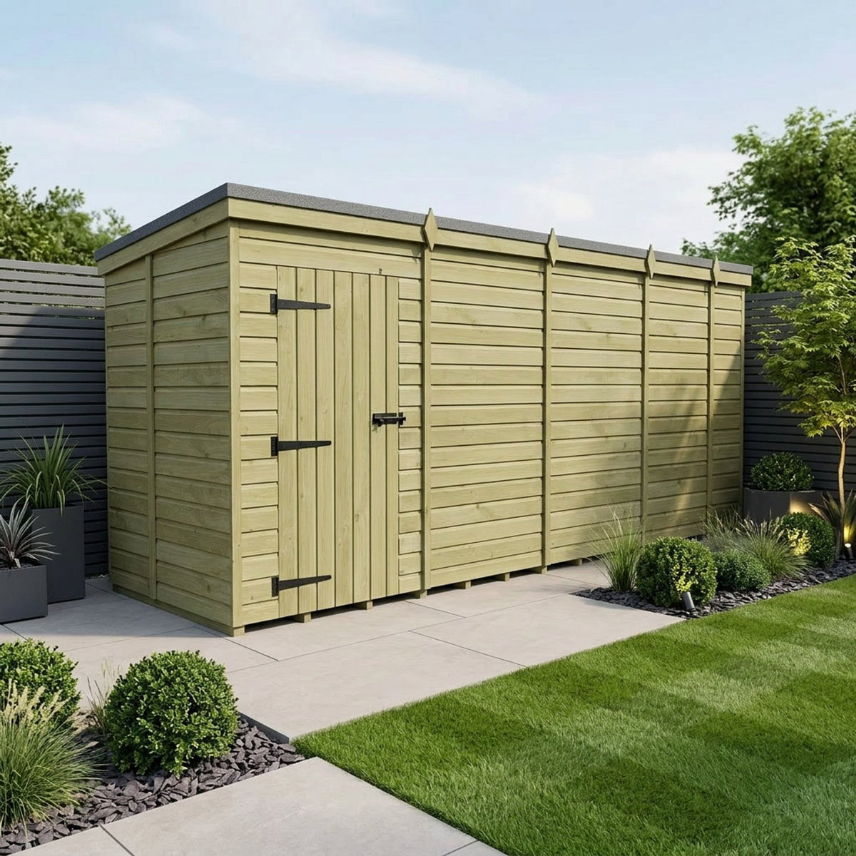 DIY Sheds – Pent Shed – Single Door – view 103