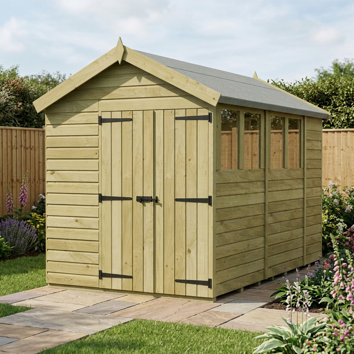 DIY Sheds – Apex Shed – Double Door – view 90