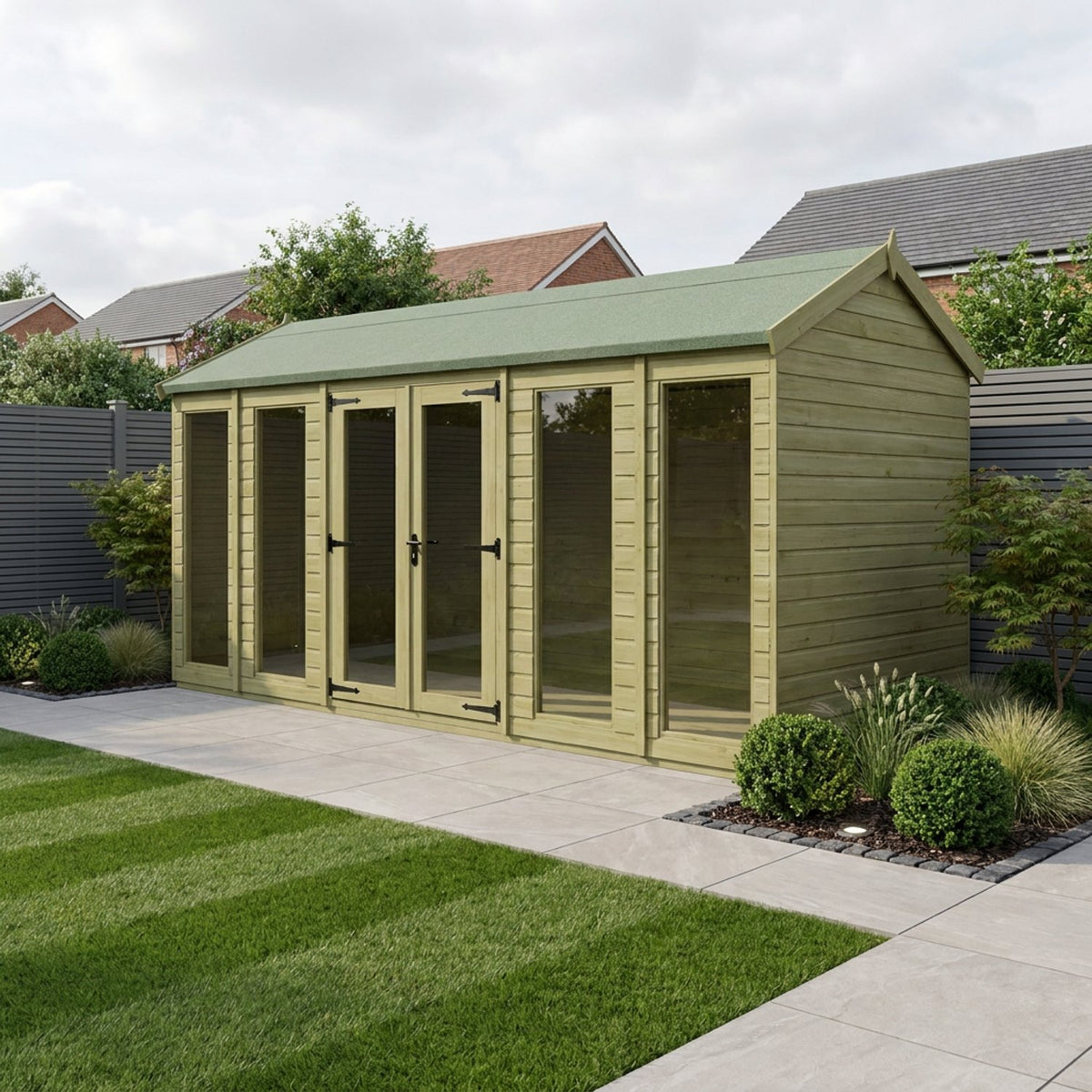 DIY Sheds – Apex Full Glass Summer House
