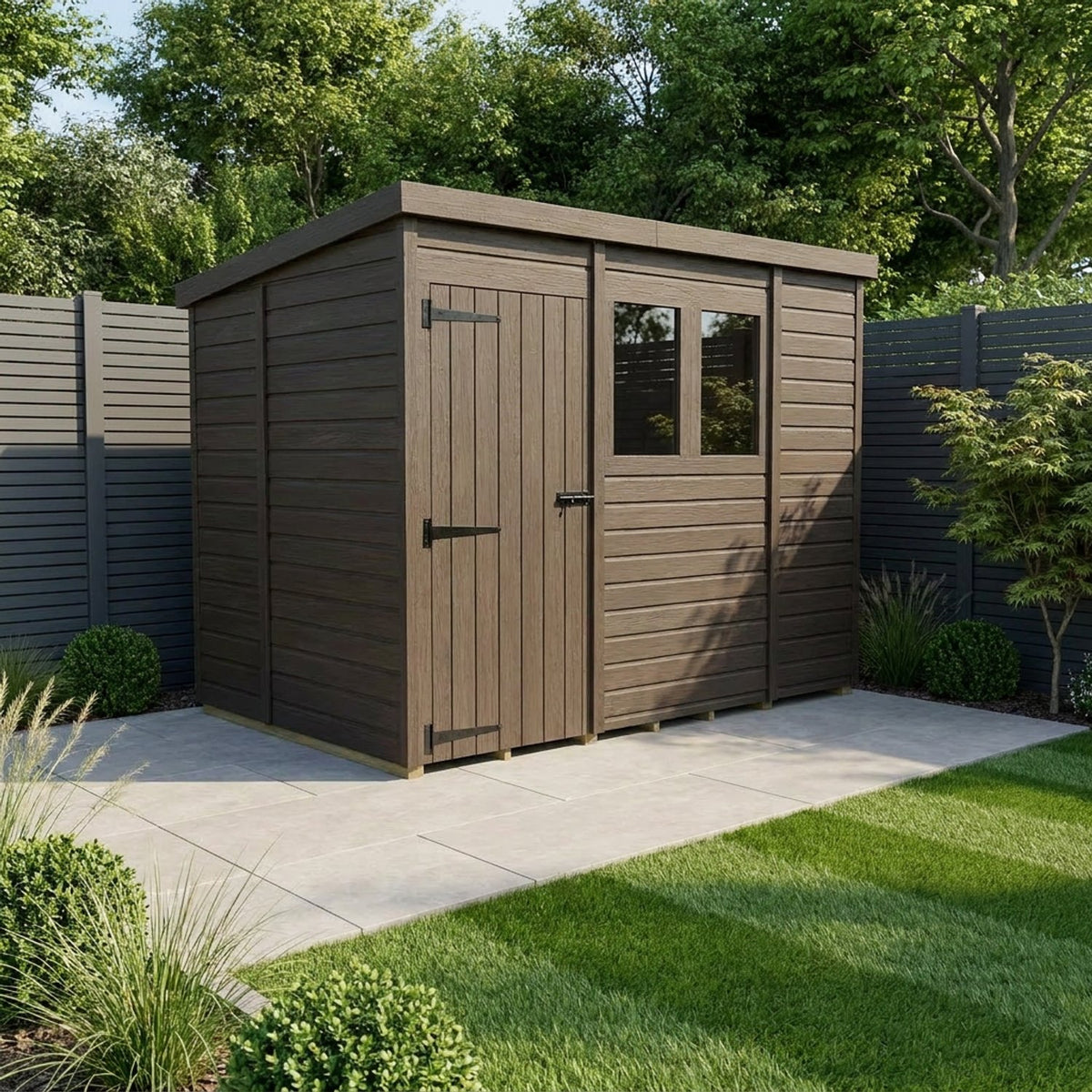 DIY Sheds – Composite Pent Shed – view 230