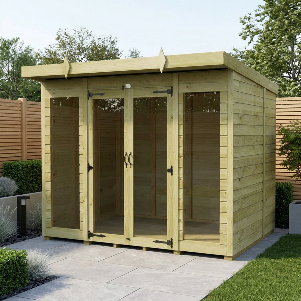 DIY Sheds – Pent Full Glass Summer House