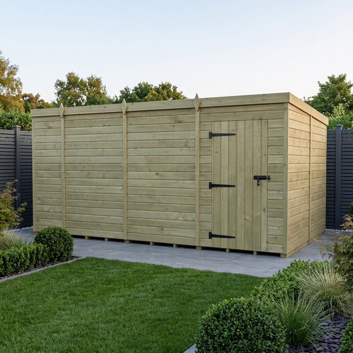 DIY Sheds – Pent Shed – Single Door – view 67