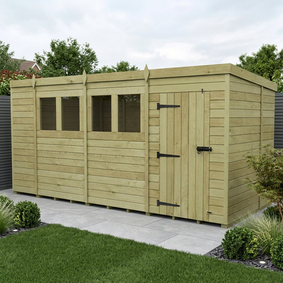 DIY Sheds – Pent Shed – Single Door – view 78