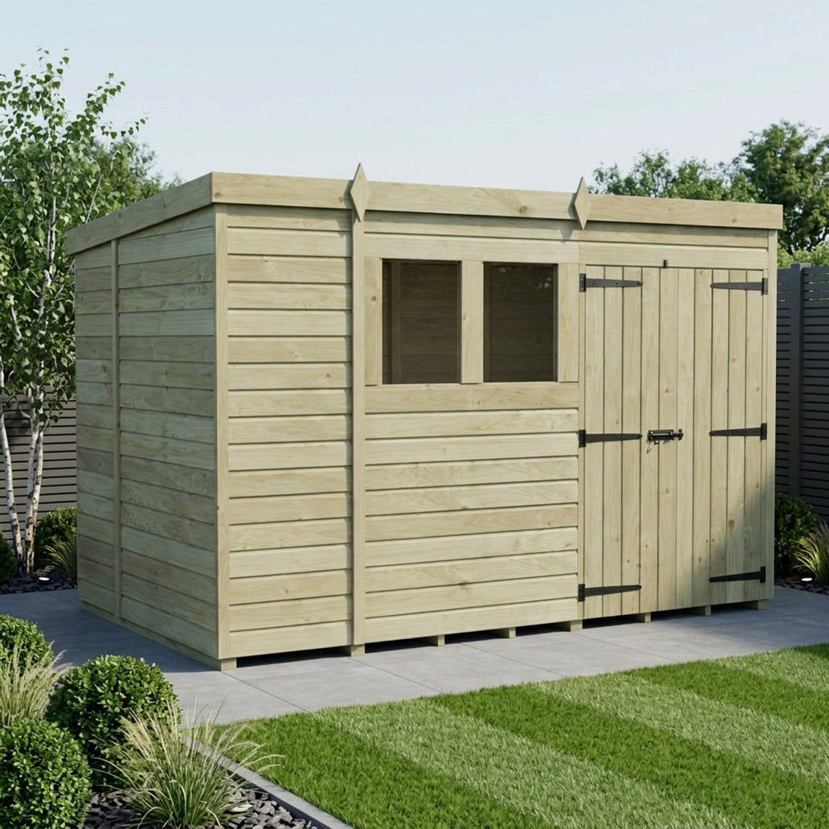DIY Sheds – Pent Shed – Double Door – view 20