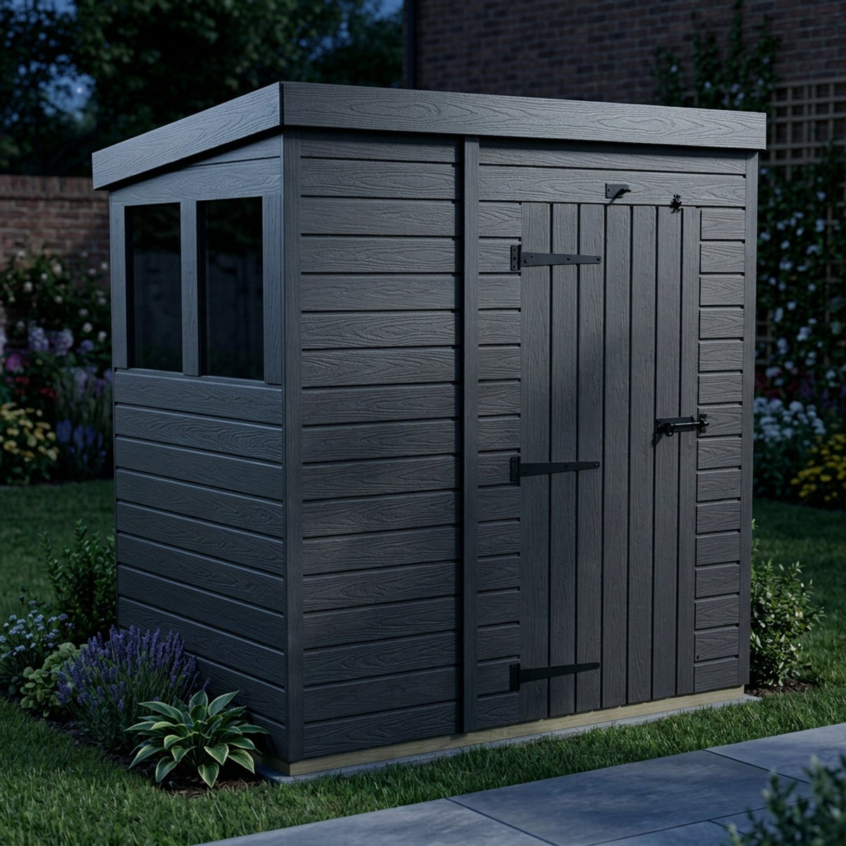 DIY Sheds – Composite Pent Shed – view 172