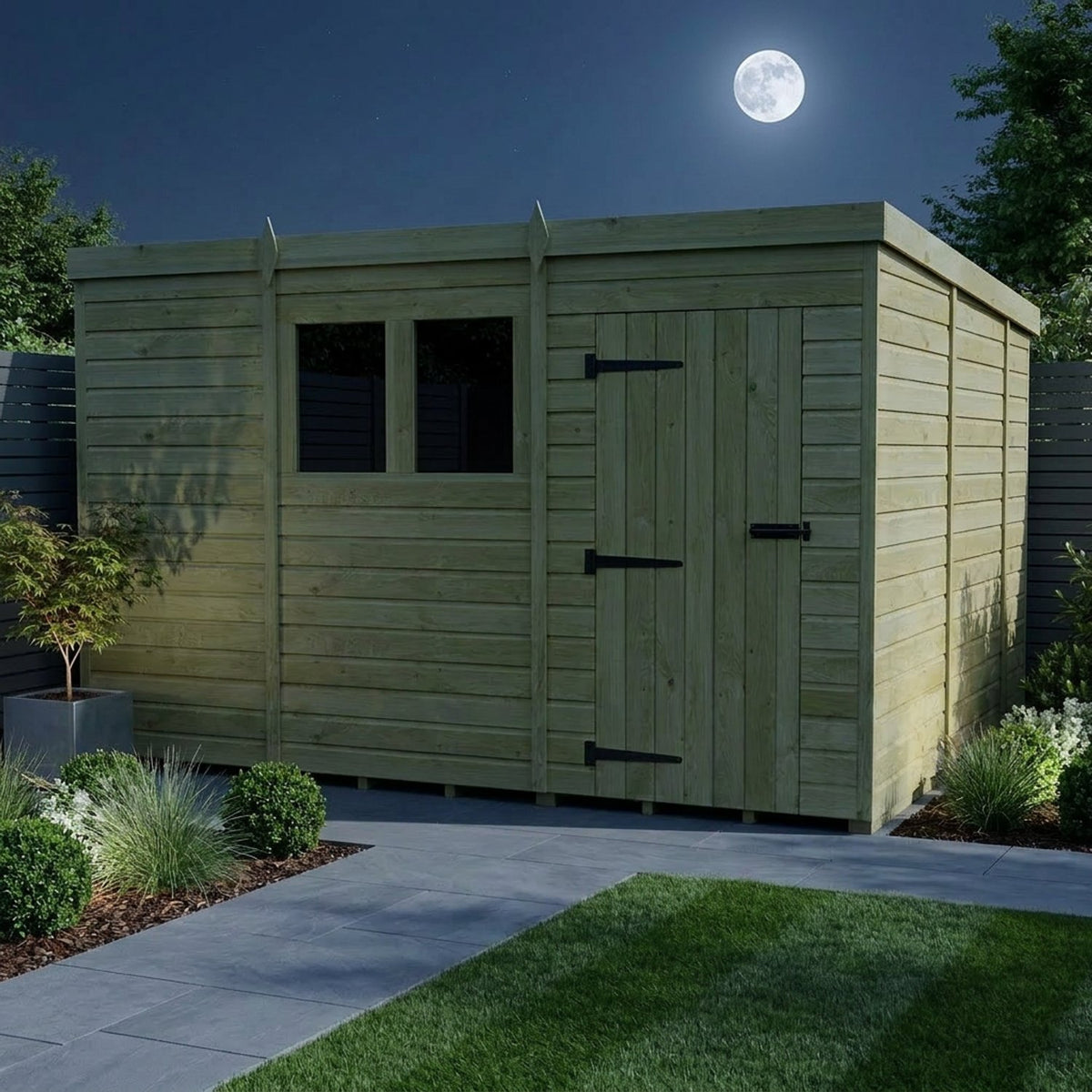 DIY Sheds – Pent Shed – Single Door – view 16