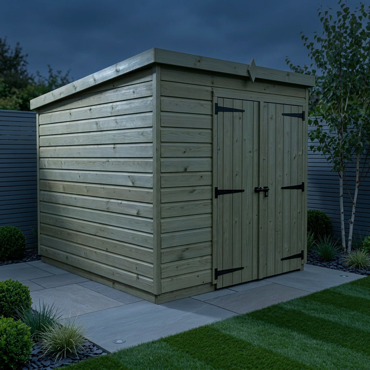 DIY Sheds – Pent Shed – Double Door – view 169