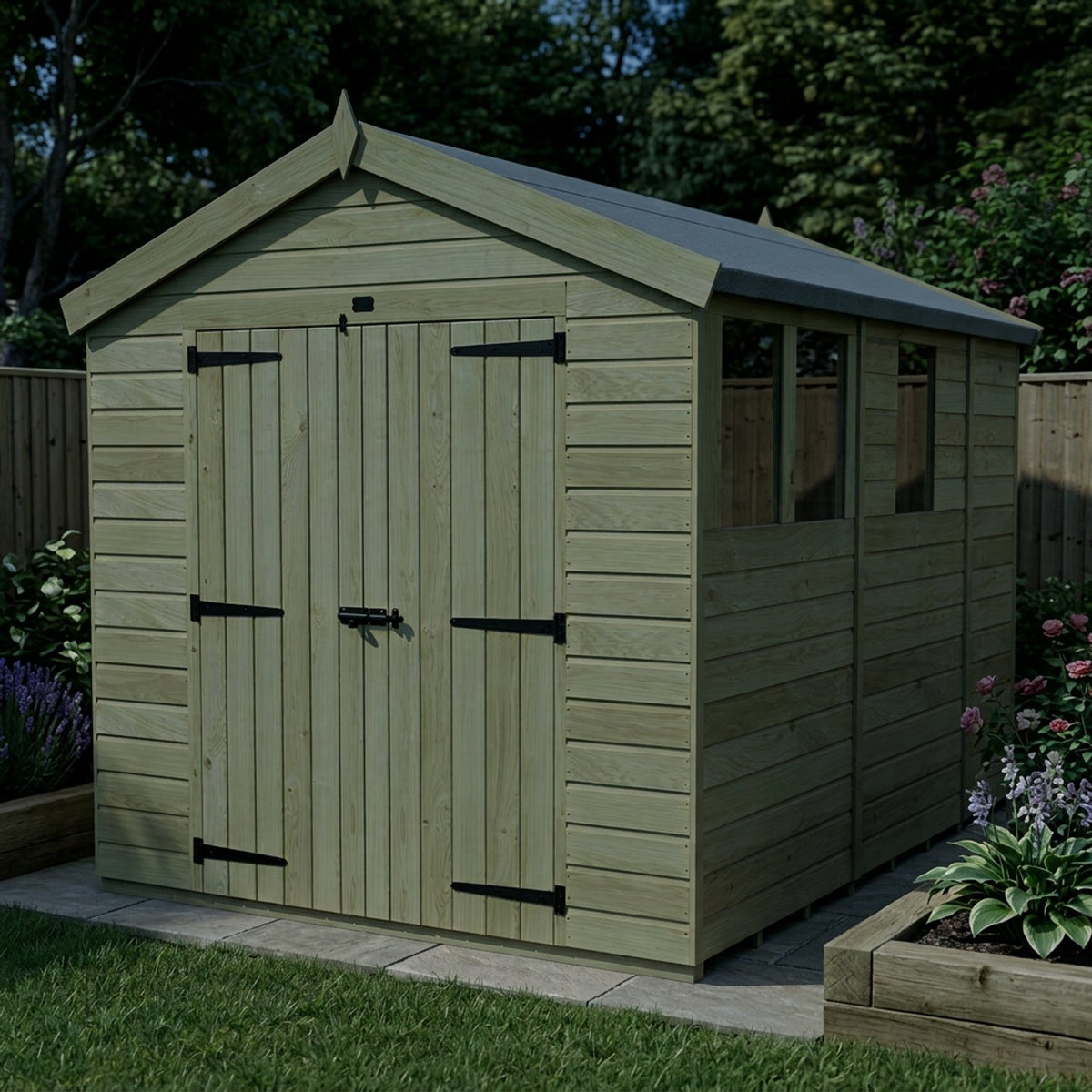 DIY Sheds – Apex Shed – Double Door – view 154