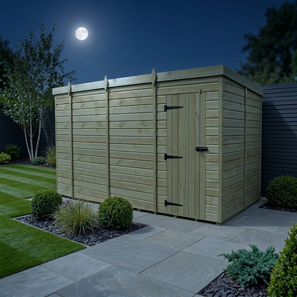 DIY Sheds – Pent Shed – Single Door – view 57
