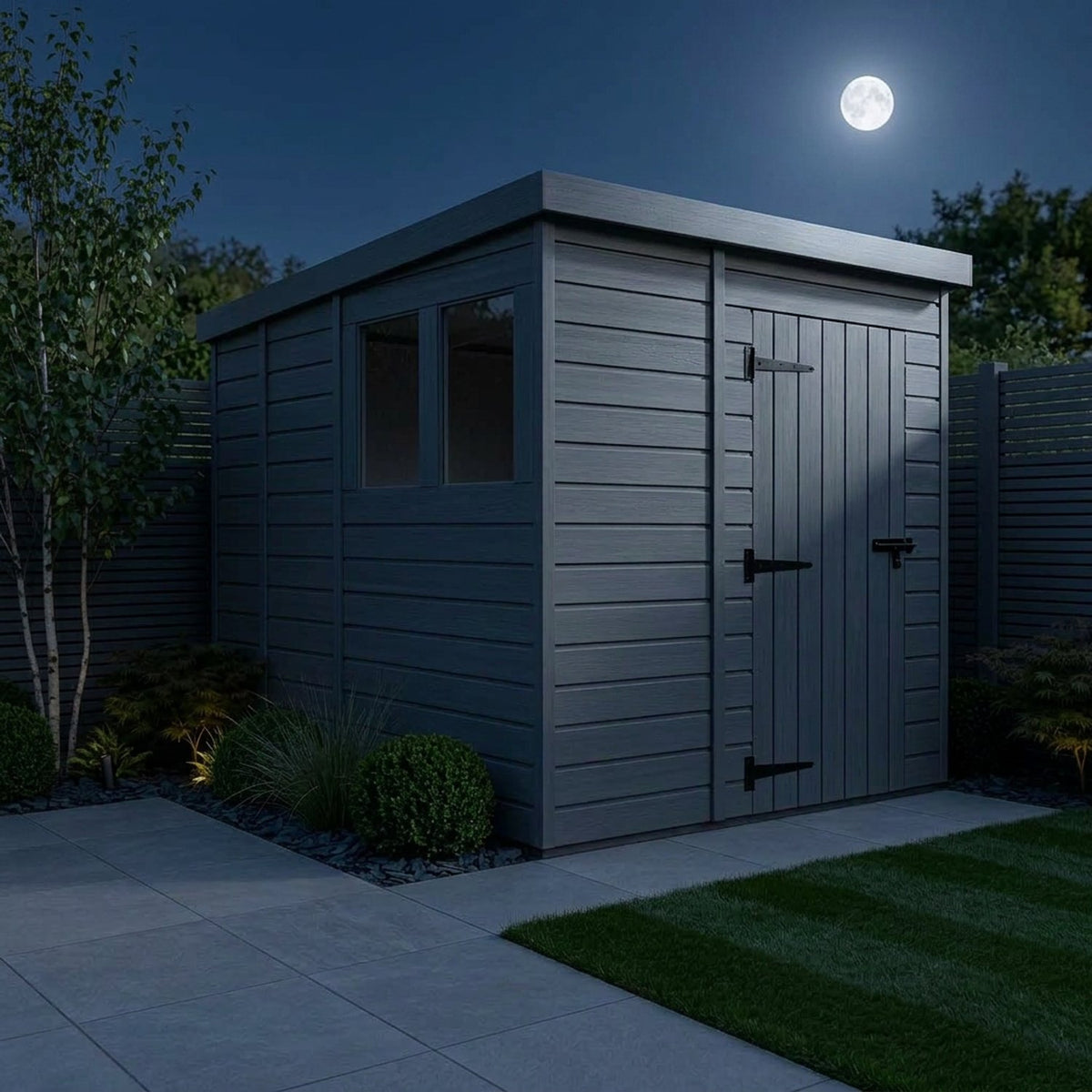 DIY Sheds – Composite Pent Shed – view 210