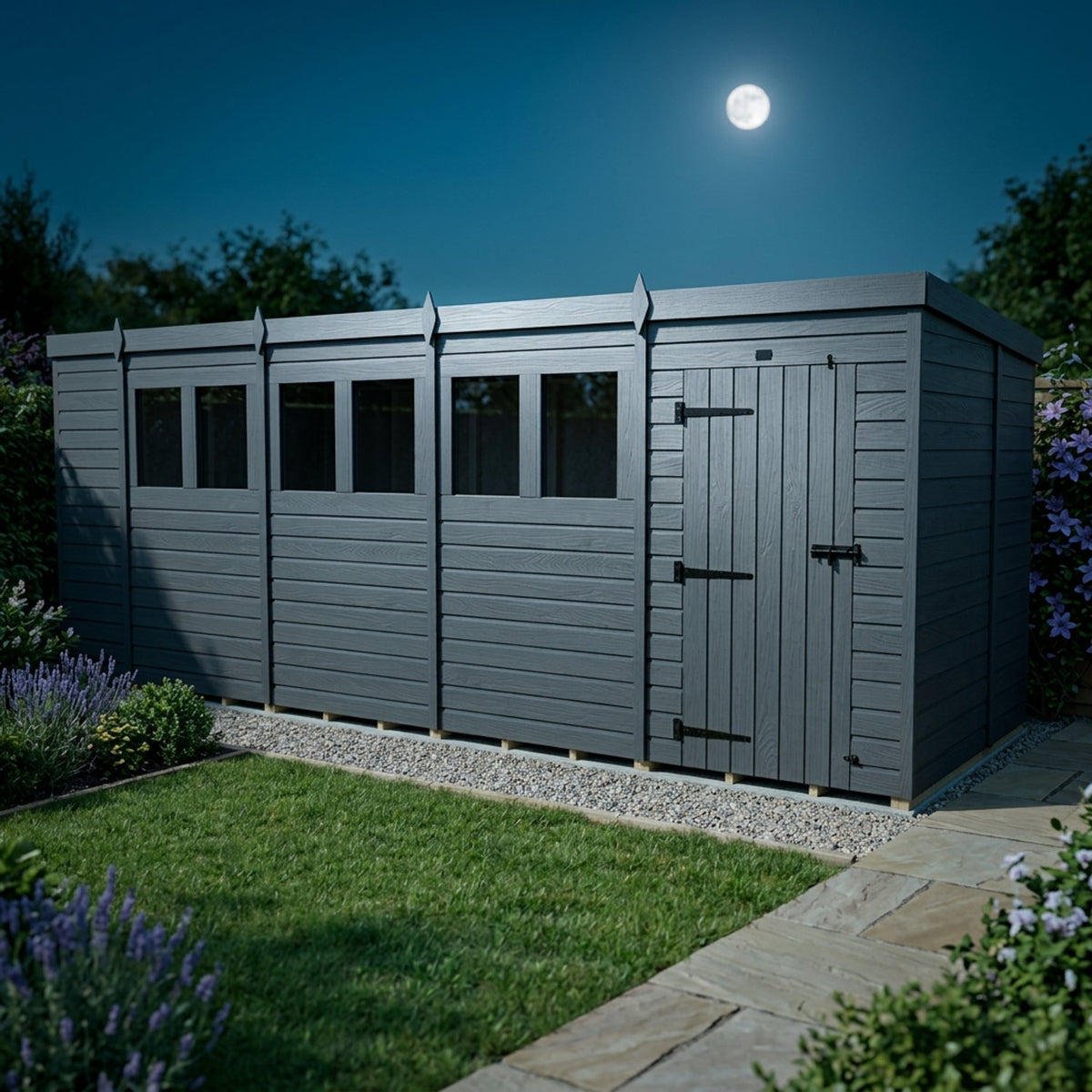 DIY Sheds – Composite Pent Shed – view 136