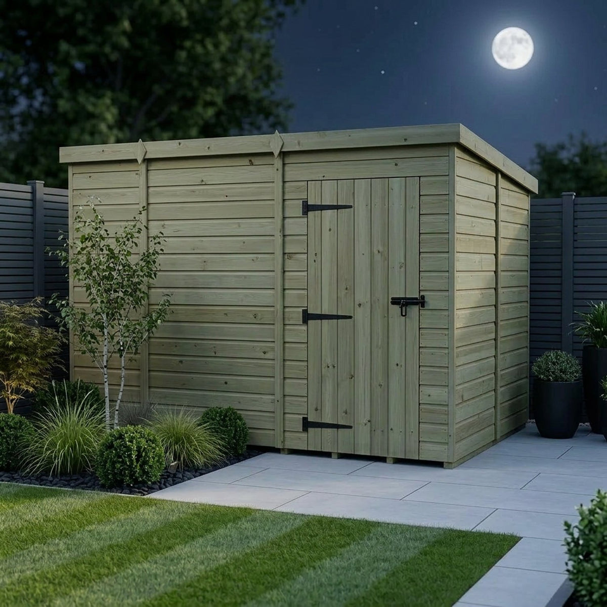 DIY Sheds – Pent Shed – Single Door