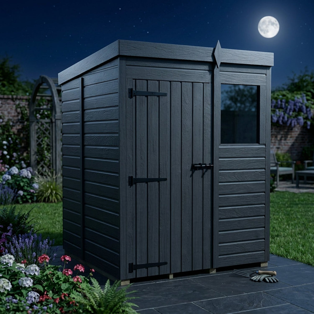 DIY Sheds – Composite Pent Shed – view 174