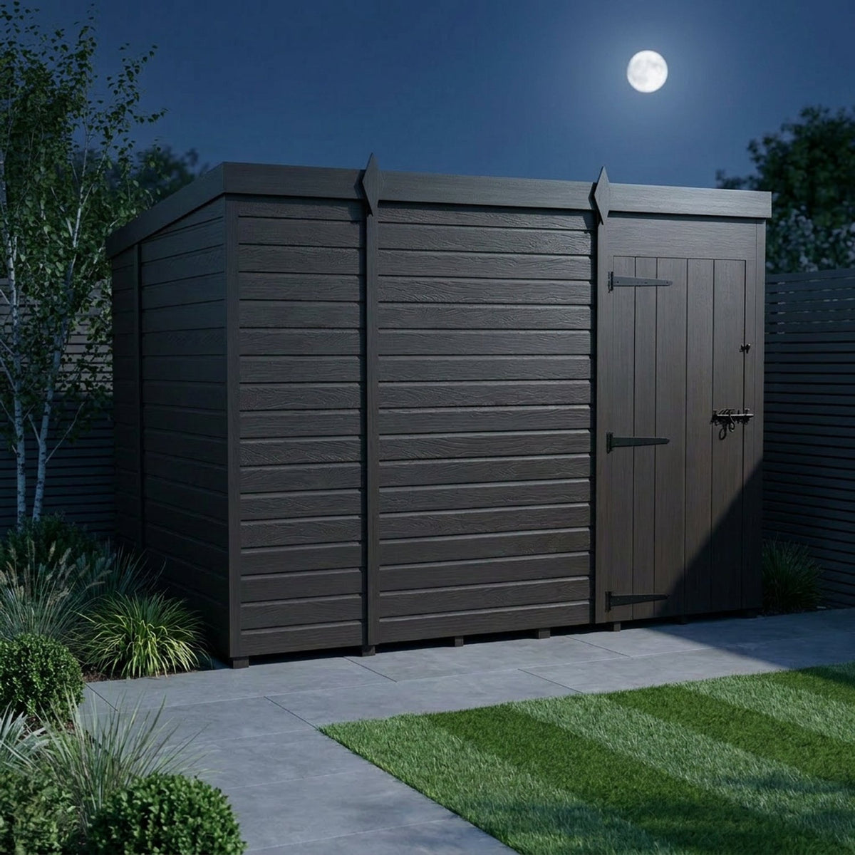 DIY Sheds – Composite Pent Shed – view 225
