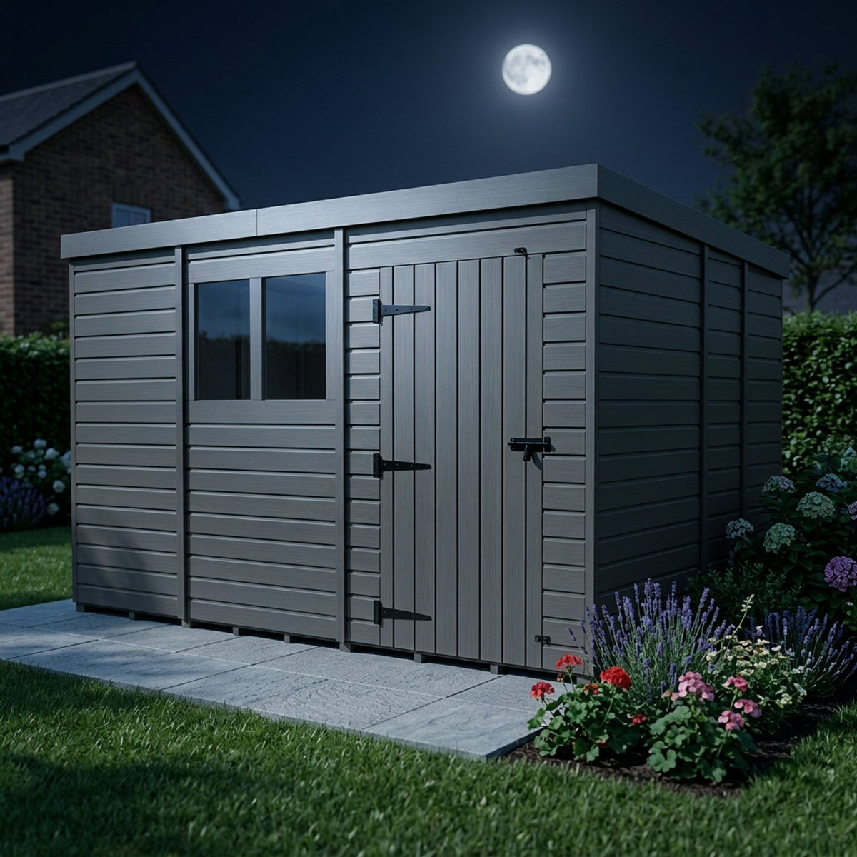 DIY Sheds – Composite Pent Shed – view 44