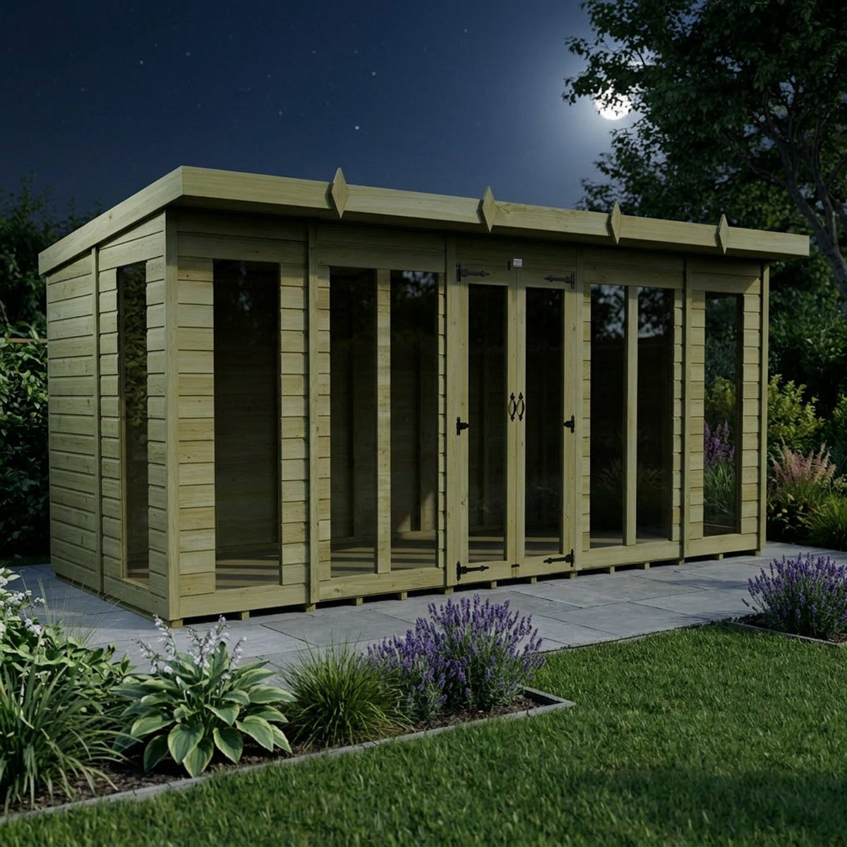 DIY Sheds – Pent Full Glass Summer House