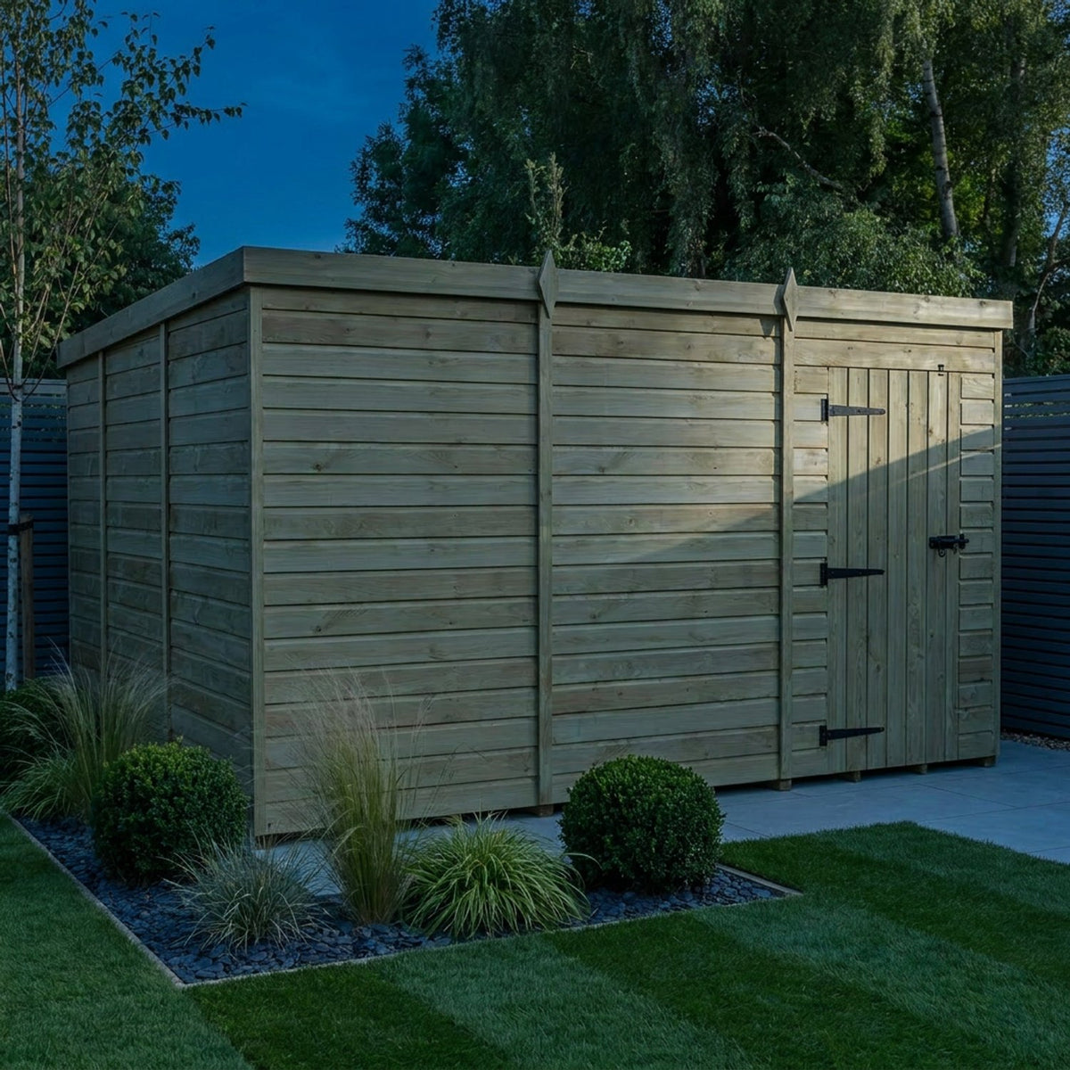 DIY Sheds – Pent Shed – Single Door – view 29