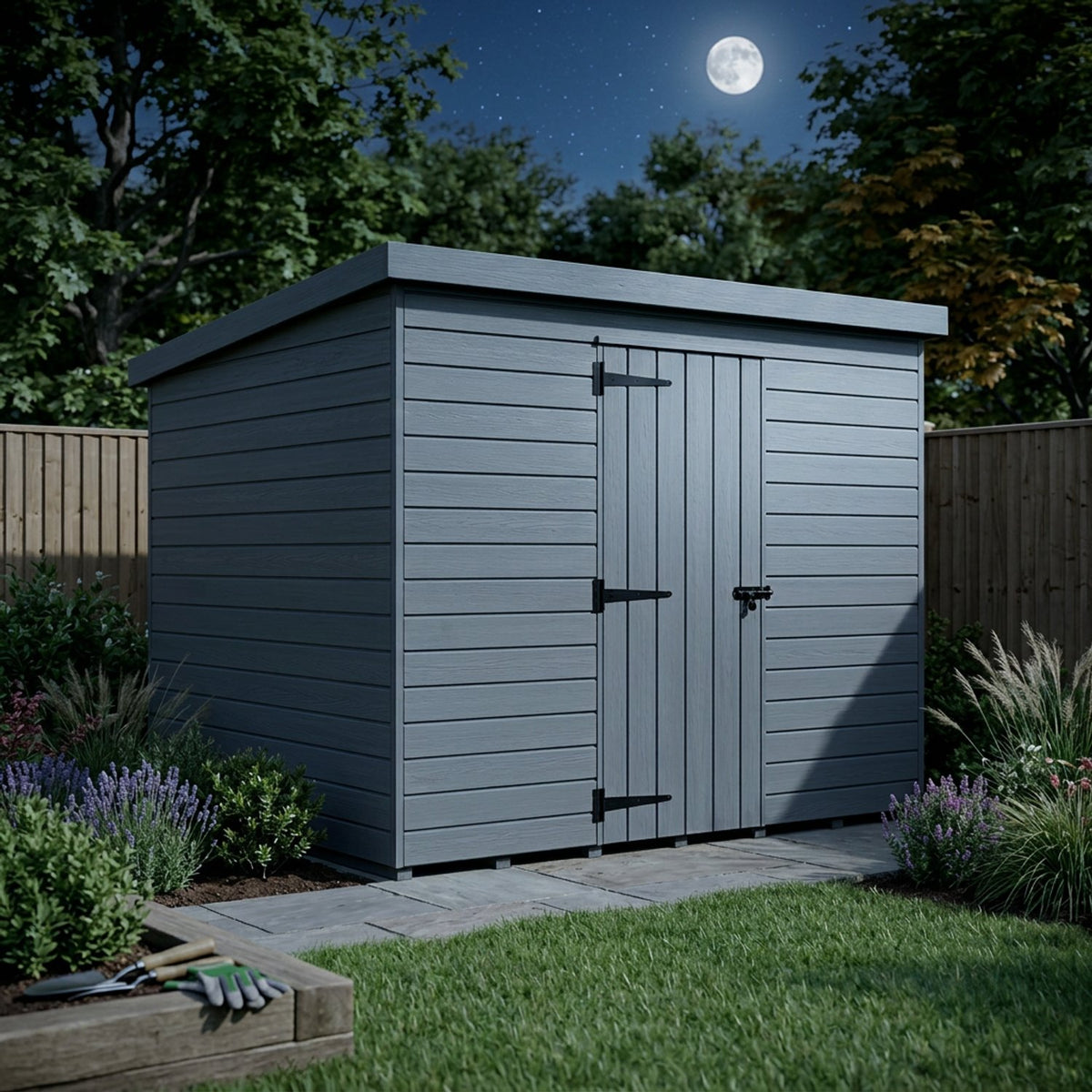 DIY Sheds – Composite Pent Shed – view 195