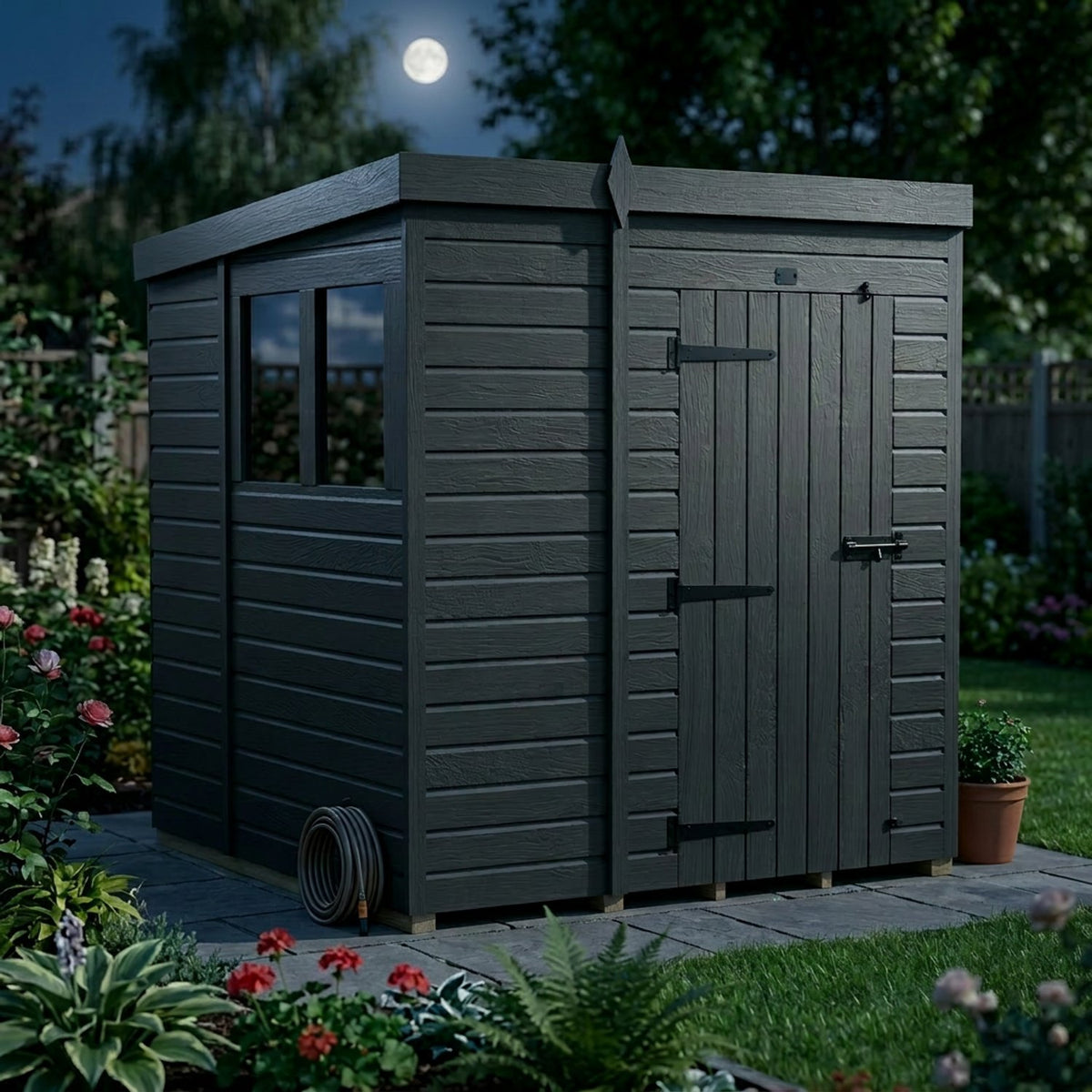DIY Sheds – Composite Pent Shed – view 190