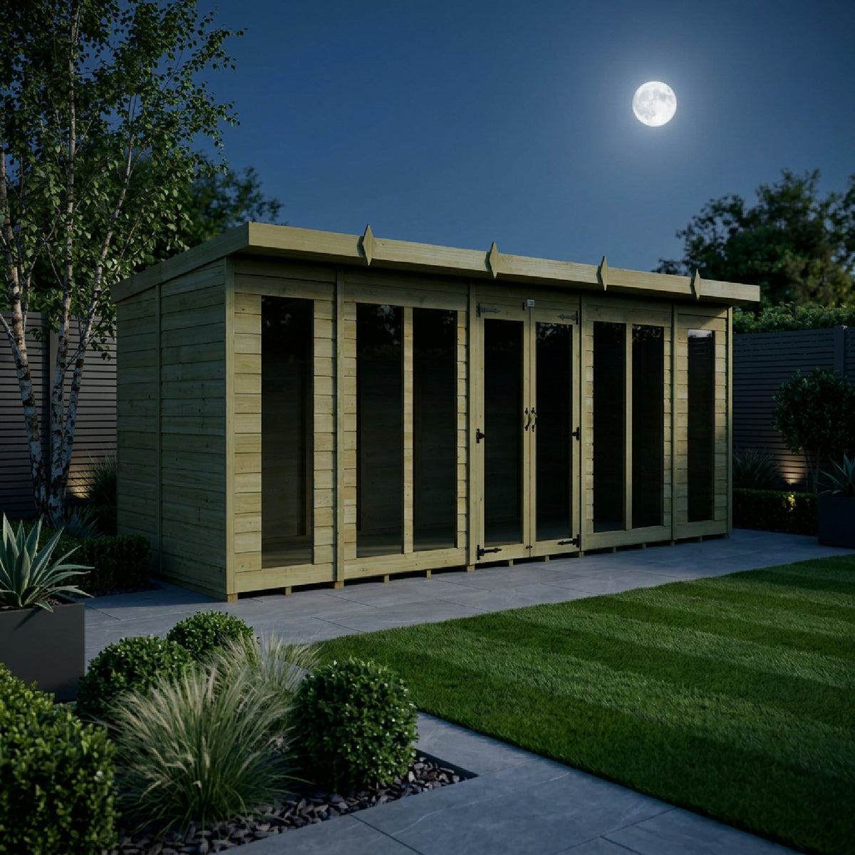 DIY Sheds – Pent Full Glass Summer House