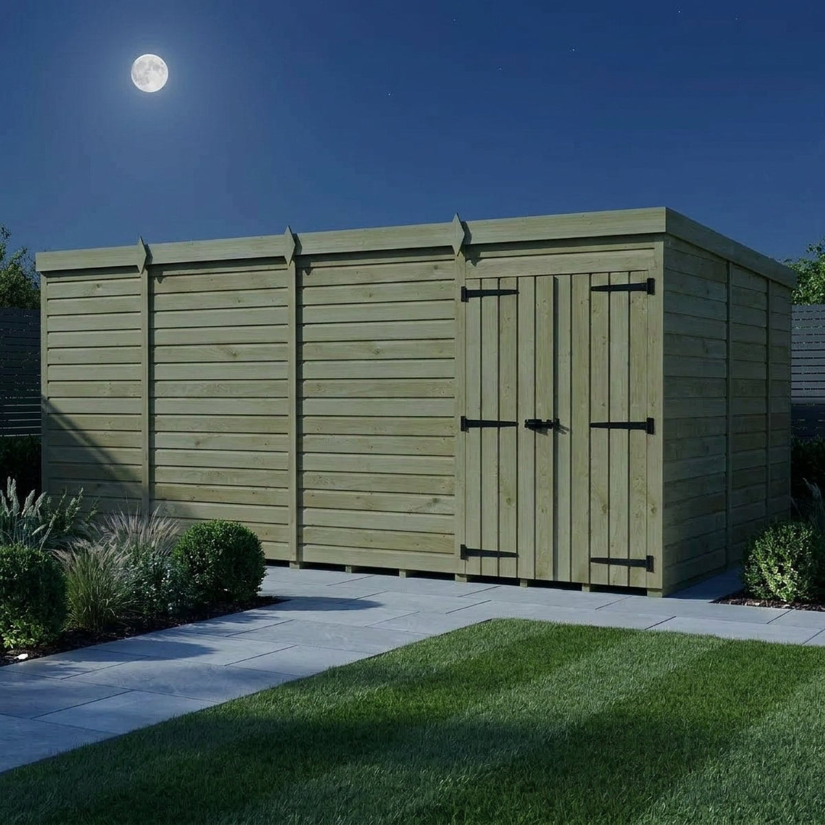 DIY Sheds – Pent Shed – Double Door – view 83