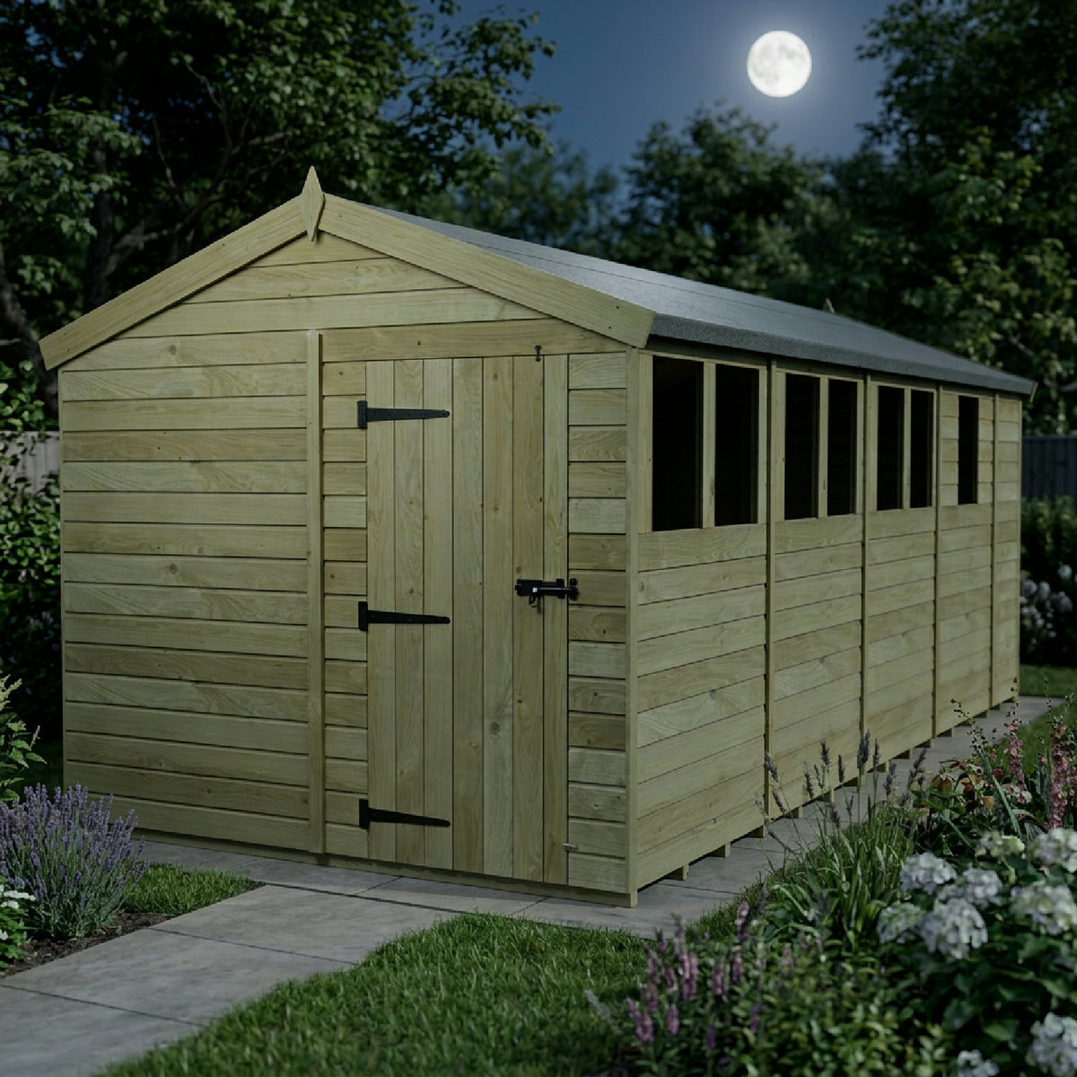 DIY Sheds – Apex Shed – Single Door – view 184