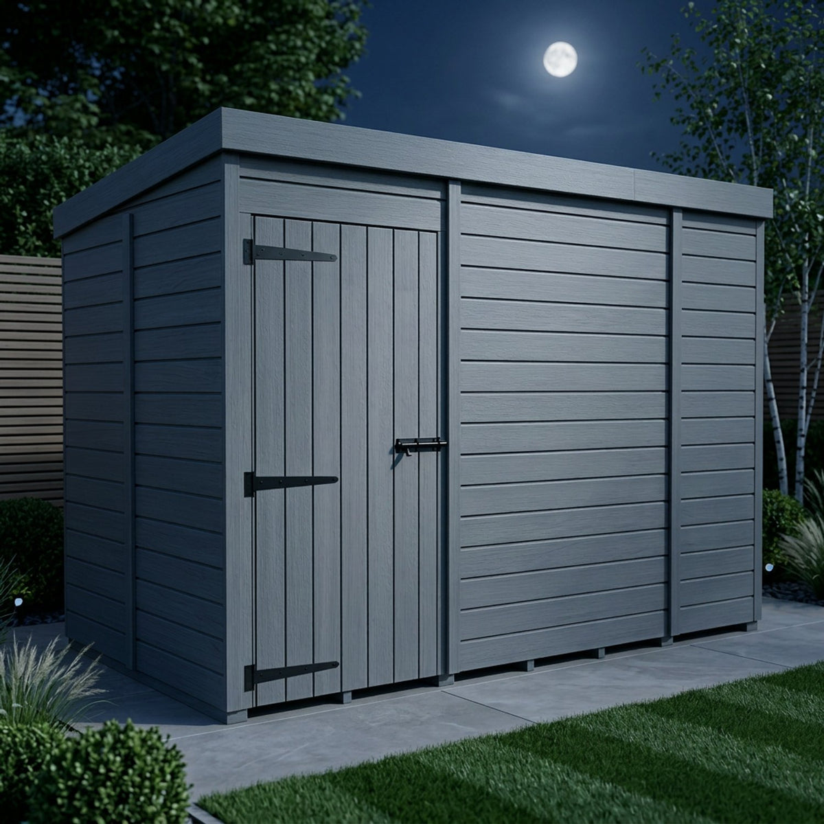 DIY Sheds – Composite Pent Shed – view 181