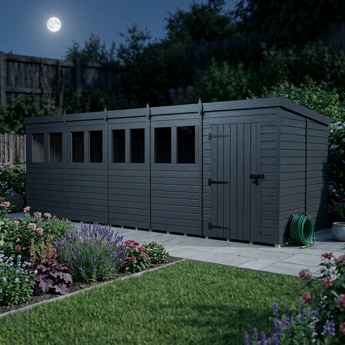 DIY Sheds – Composite Pent Shed – view 148