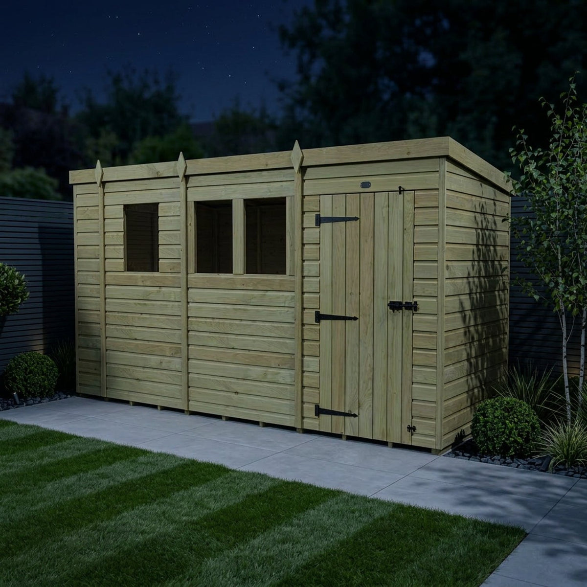 DIY Sheds – Pent Shed – Single Door – view 50