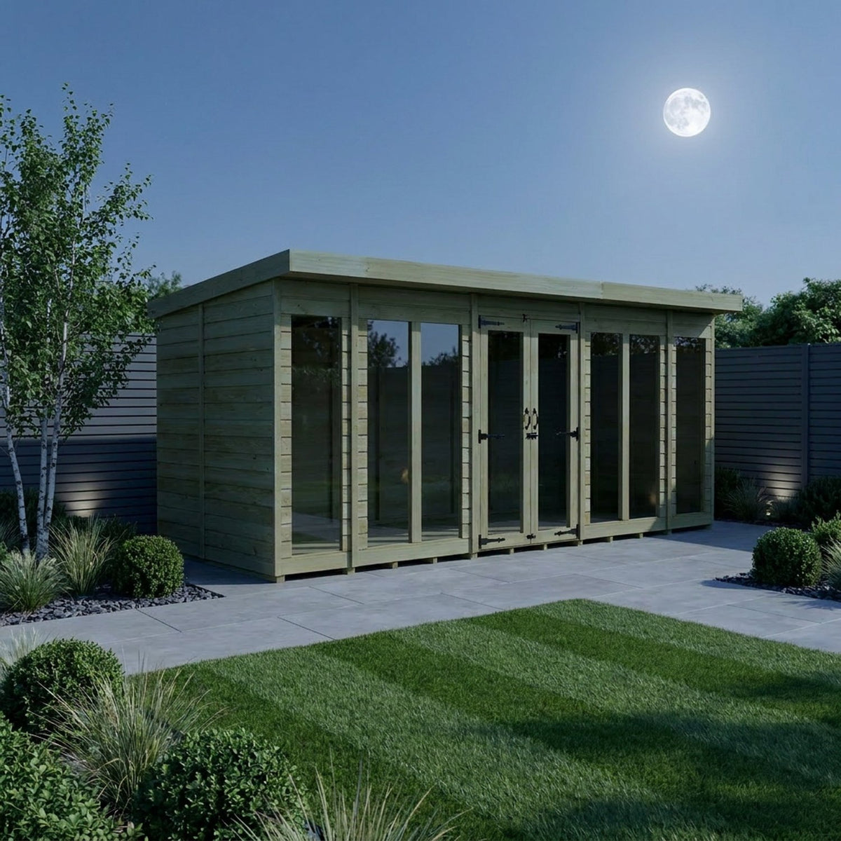 DIY Sheds – Pent Full Glass Summer House