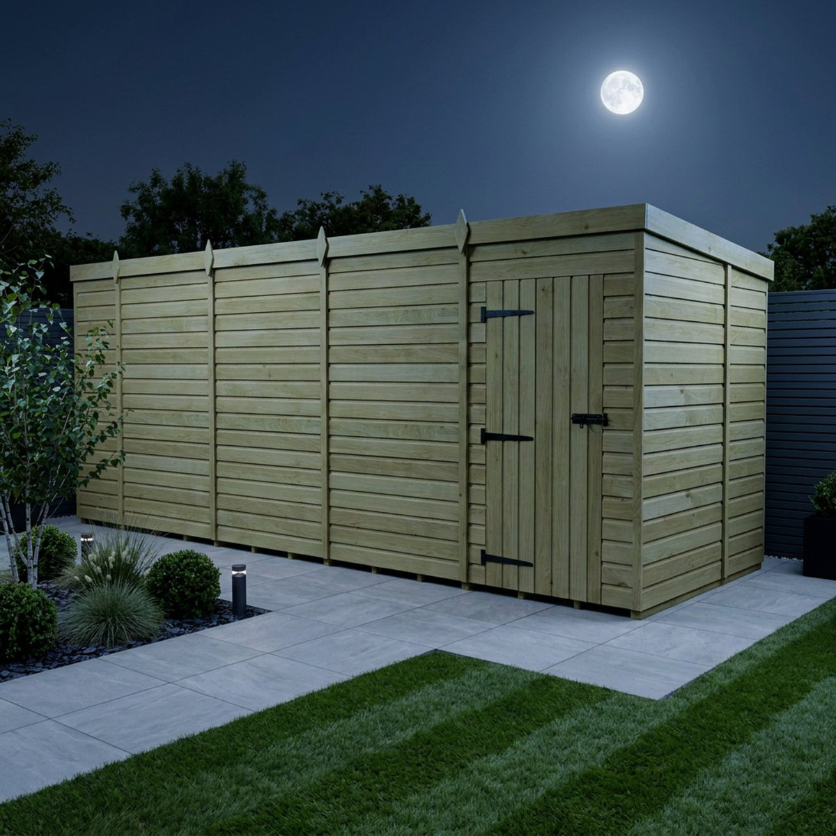 DIY Sheds – Pent Shed – Single Door – view 107