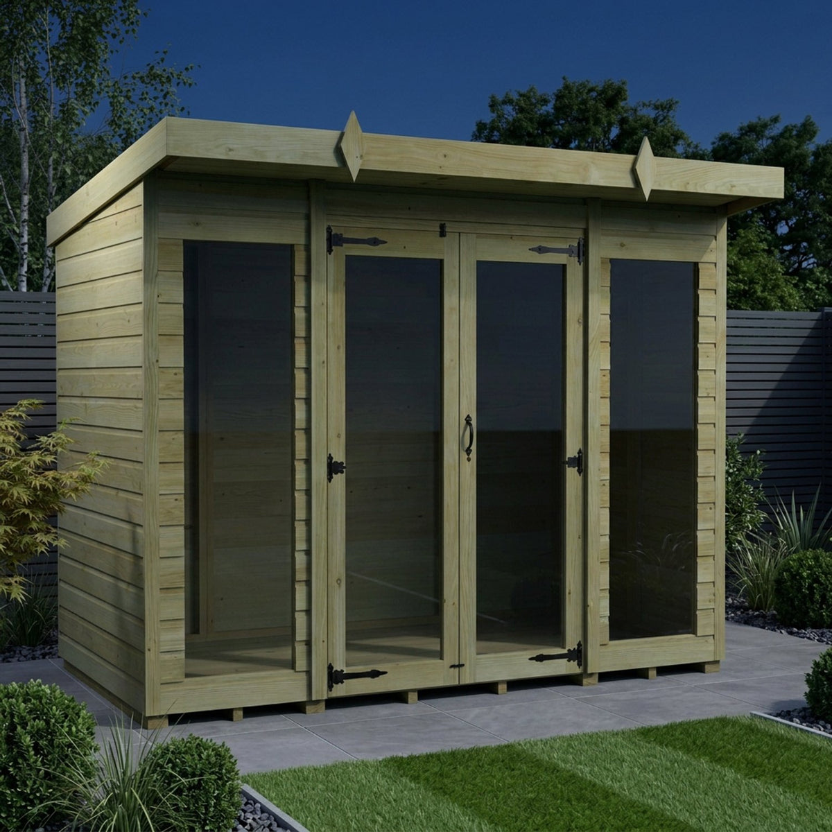 DIY Sheds – Pent Full Glass Summer House
