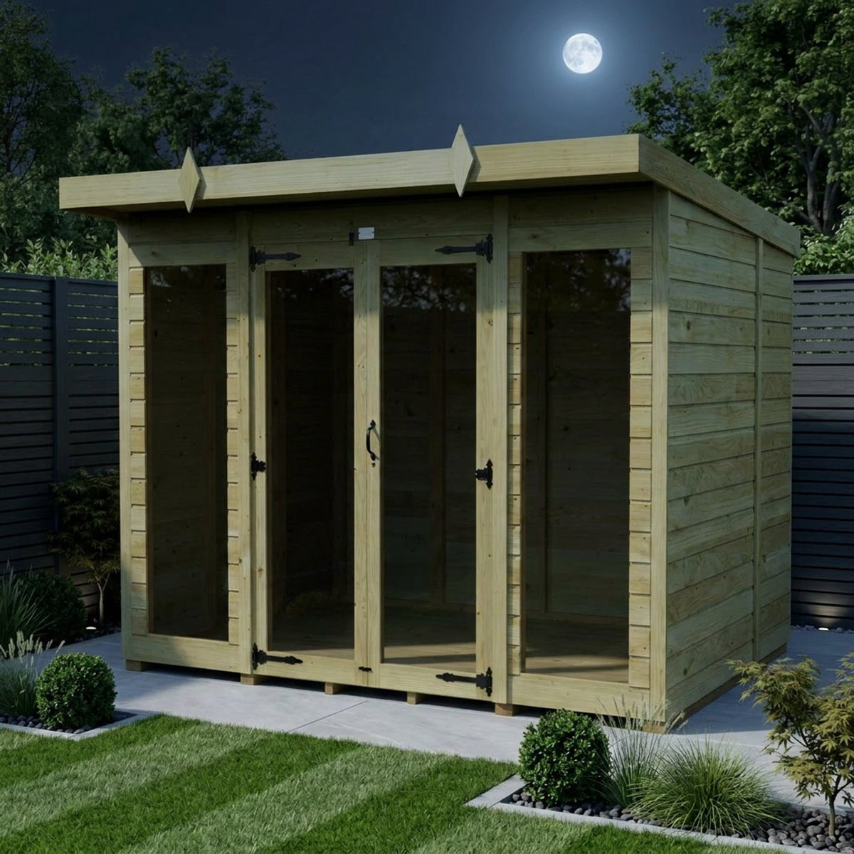 DIY Sheds – Pent Full Glass Summer House