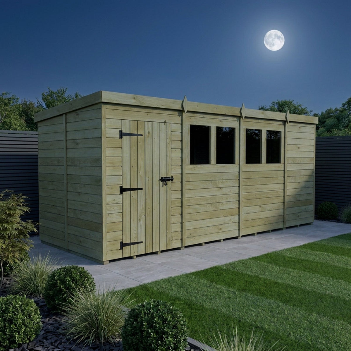 DIY Sheds – Pent Shed – Double Door – view 74