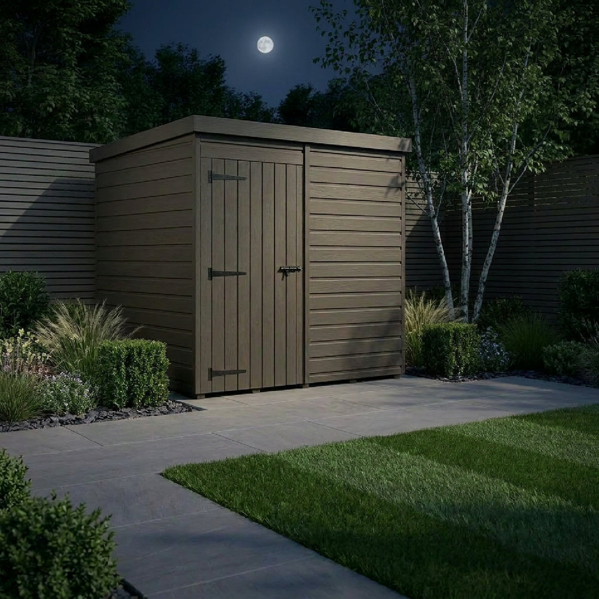 DIY Sheds – Composite Pent Shed – view 201