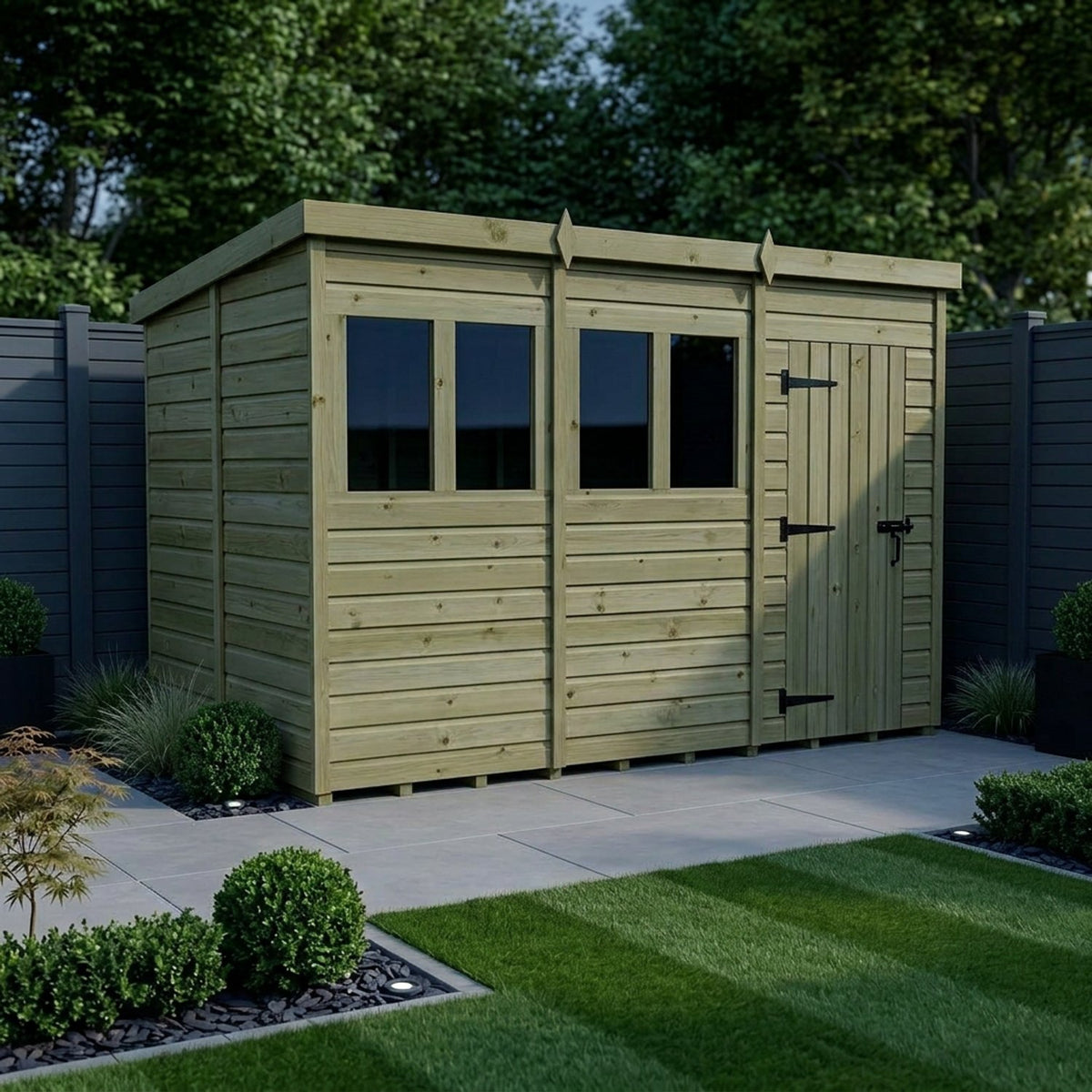 DIY Sheds – Pent Shed – Single Door – view 36
